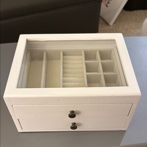White Jewelry Organizer Box